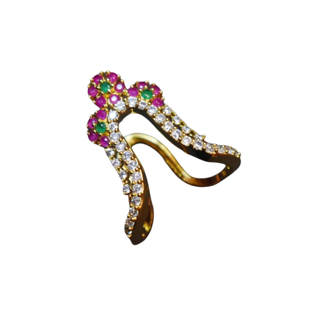 Asp One Gram Gold Vanki Finger Ring