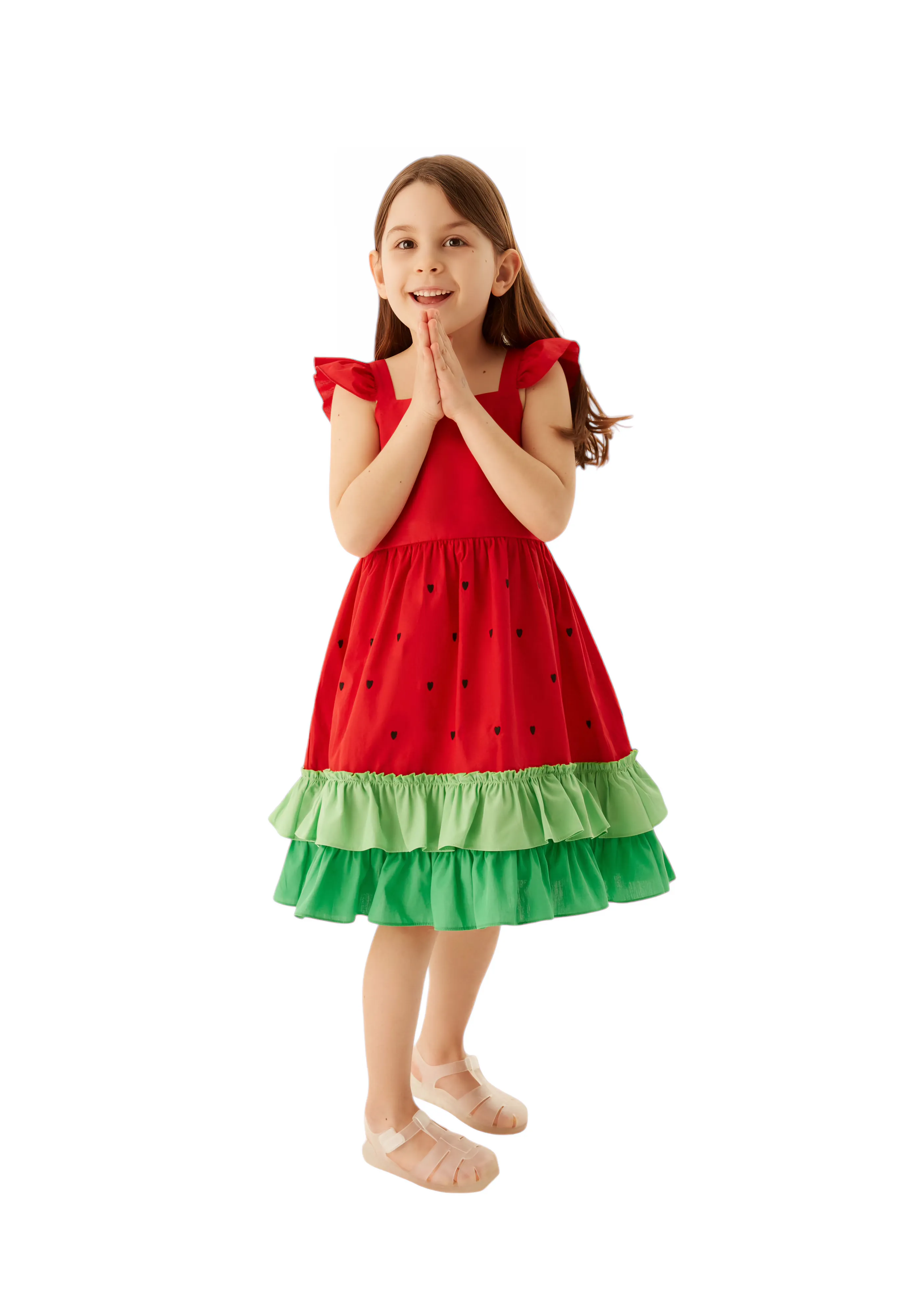 Baby Watermelon Ruffle Dress