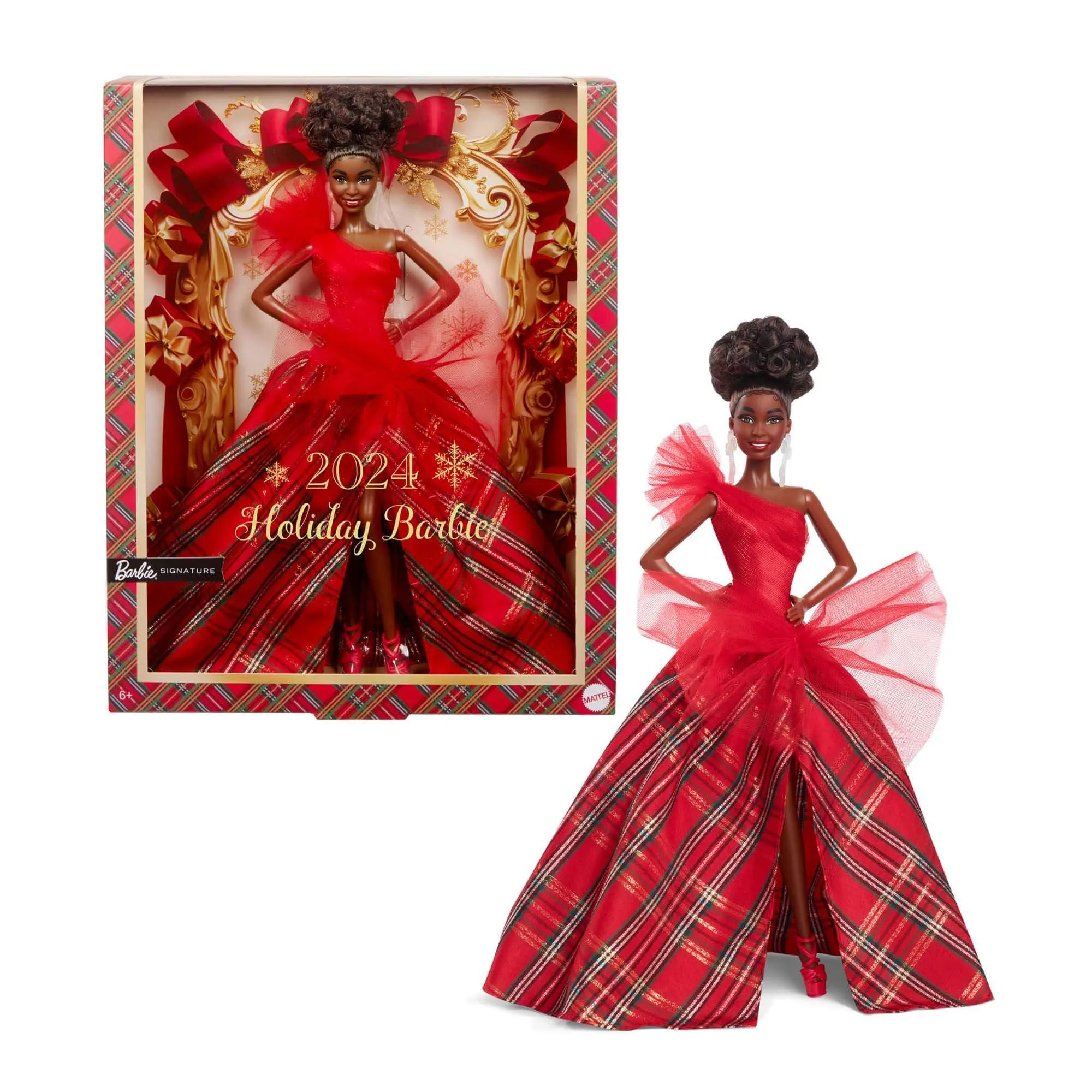 Barbie Signature 2024 Barbie Holiday Doll Black Hair