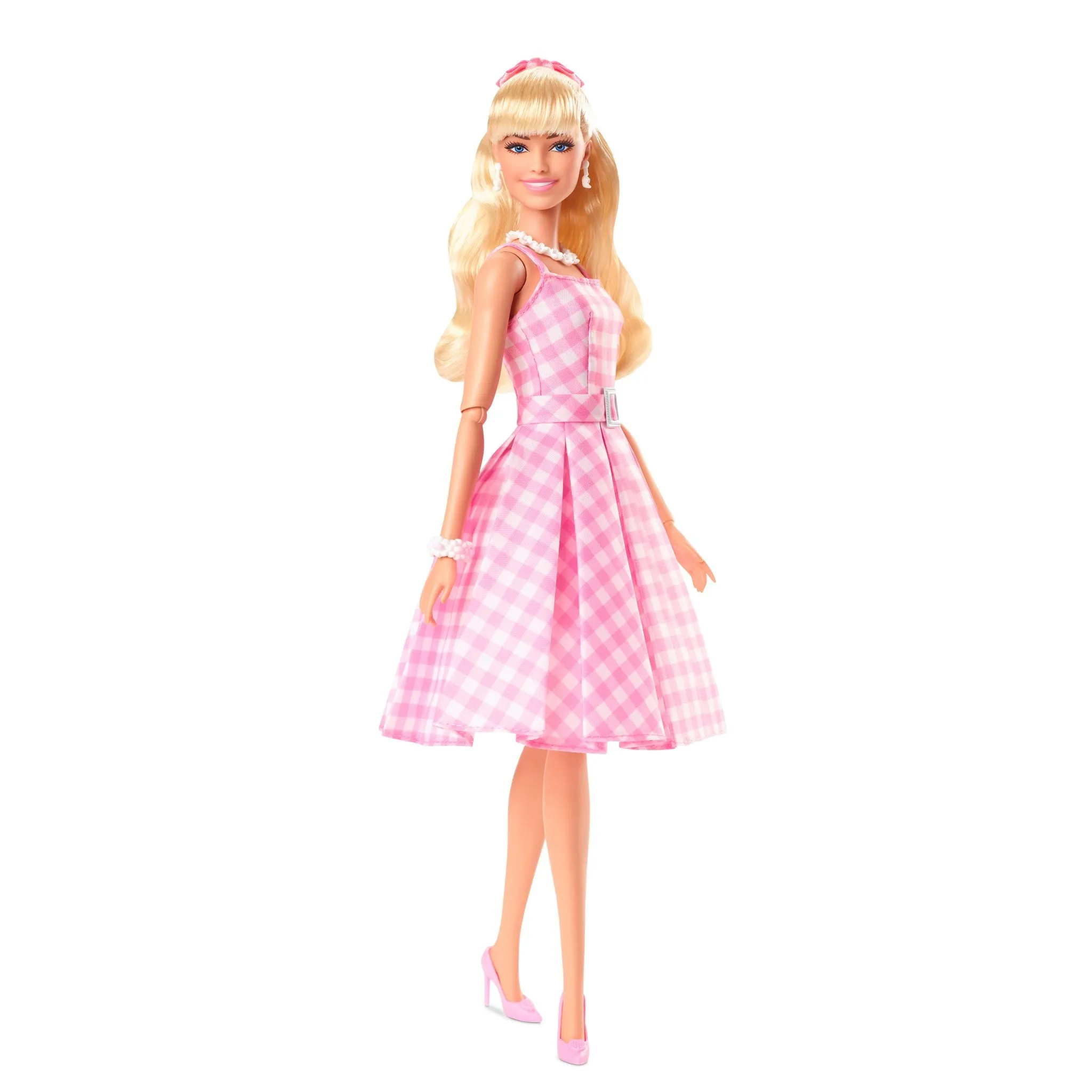 Barbie The Movie Barbie Doll In Pink Gingham Dress