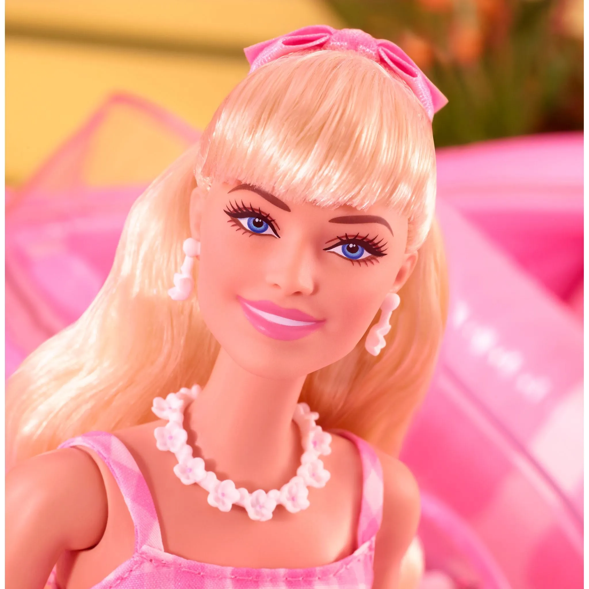 Barbie The Movie Barbie Doll In Pink Gingham Dress