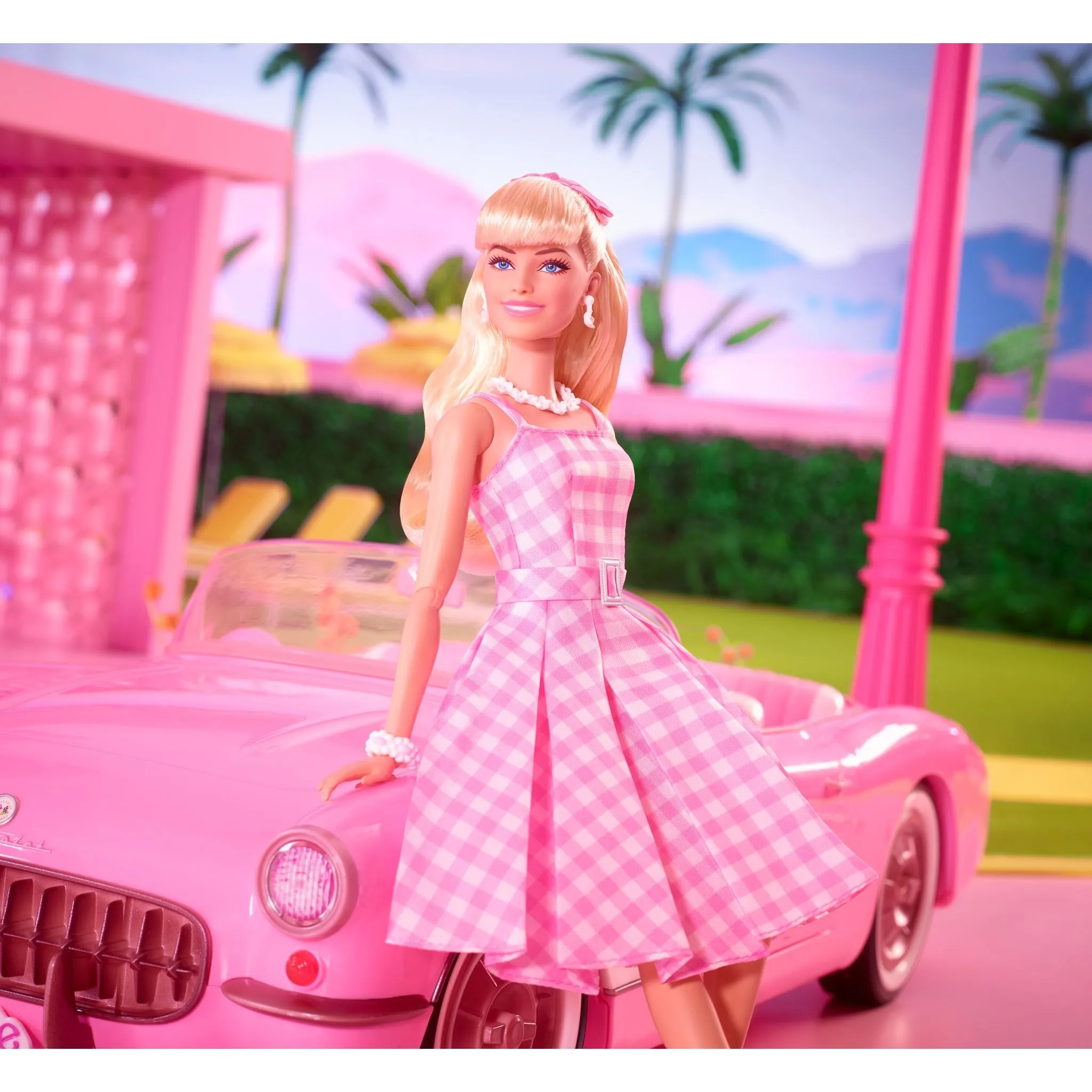 Barbie The Movie Barbie Doll In Pink Gingham Dress