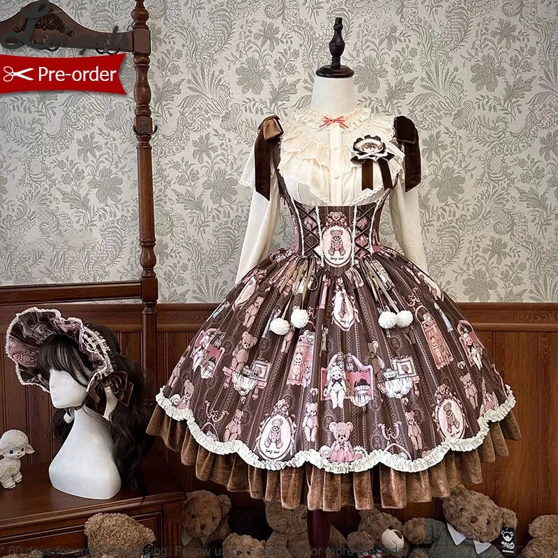 Bear & Doll ~ Sweet Lolita Underbust Corset Dress by Alice Girl ~ Pre-order