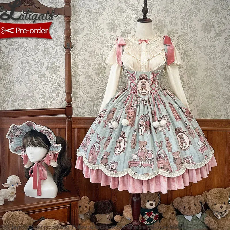 Bear & Doll ~ Sweet Lolita Underbust Corset Dress by Alice Girl ~ Pre-order