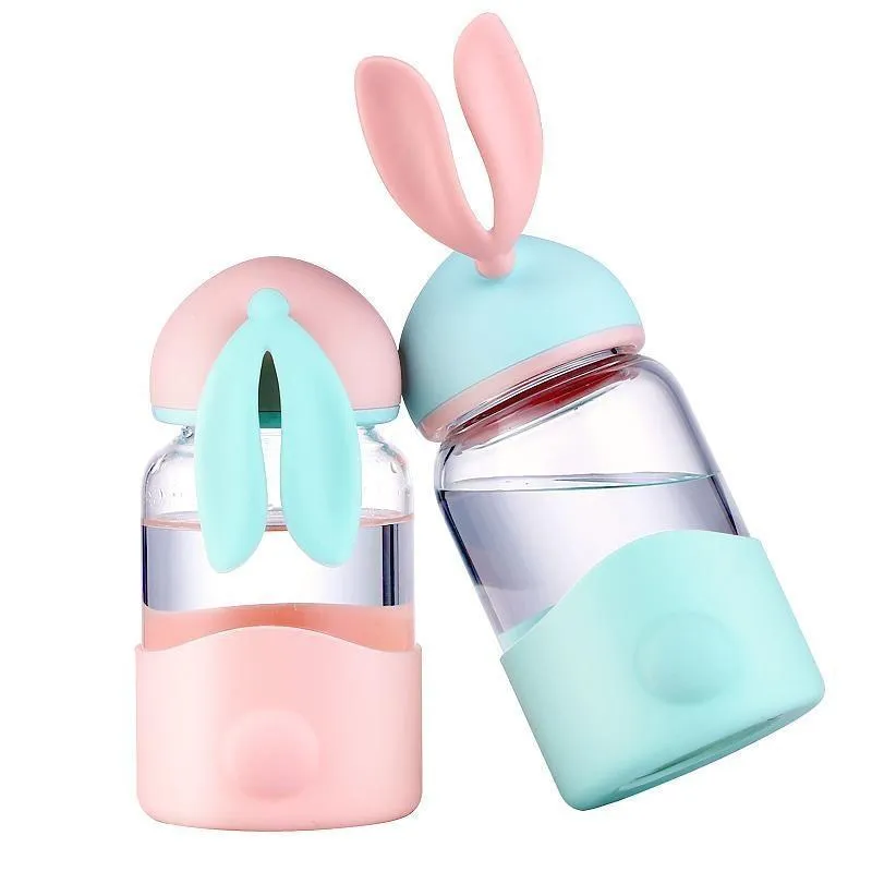 Bunny Glass Water Bottle