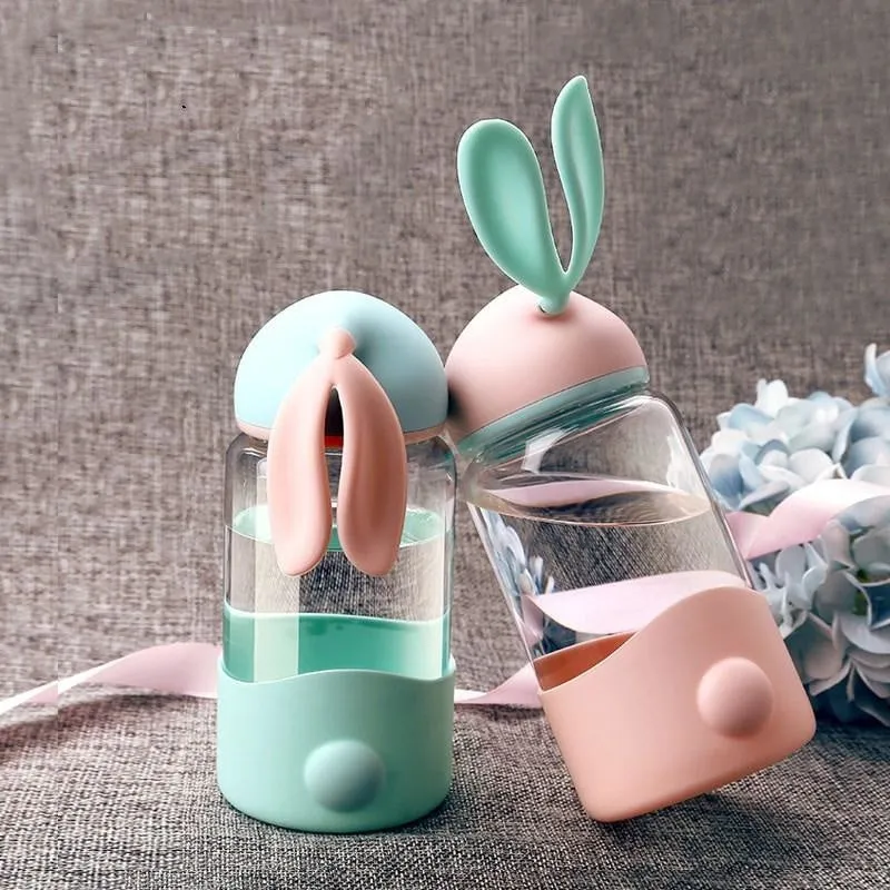 Bunny Glass Water Bottle