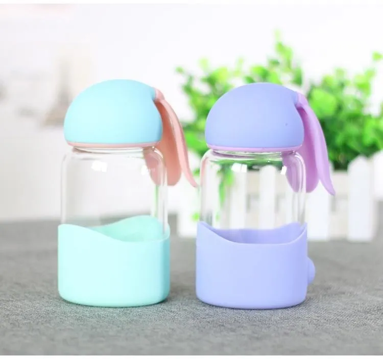 Bunny Glass Water Bottle