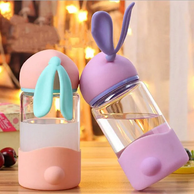 Bunny Glass Water Bottle