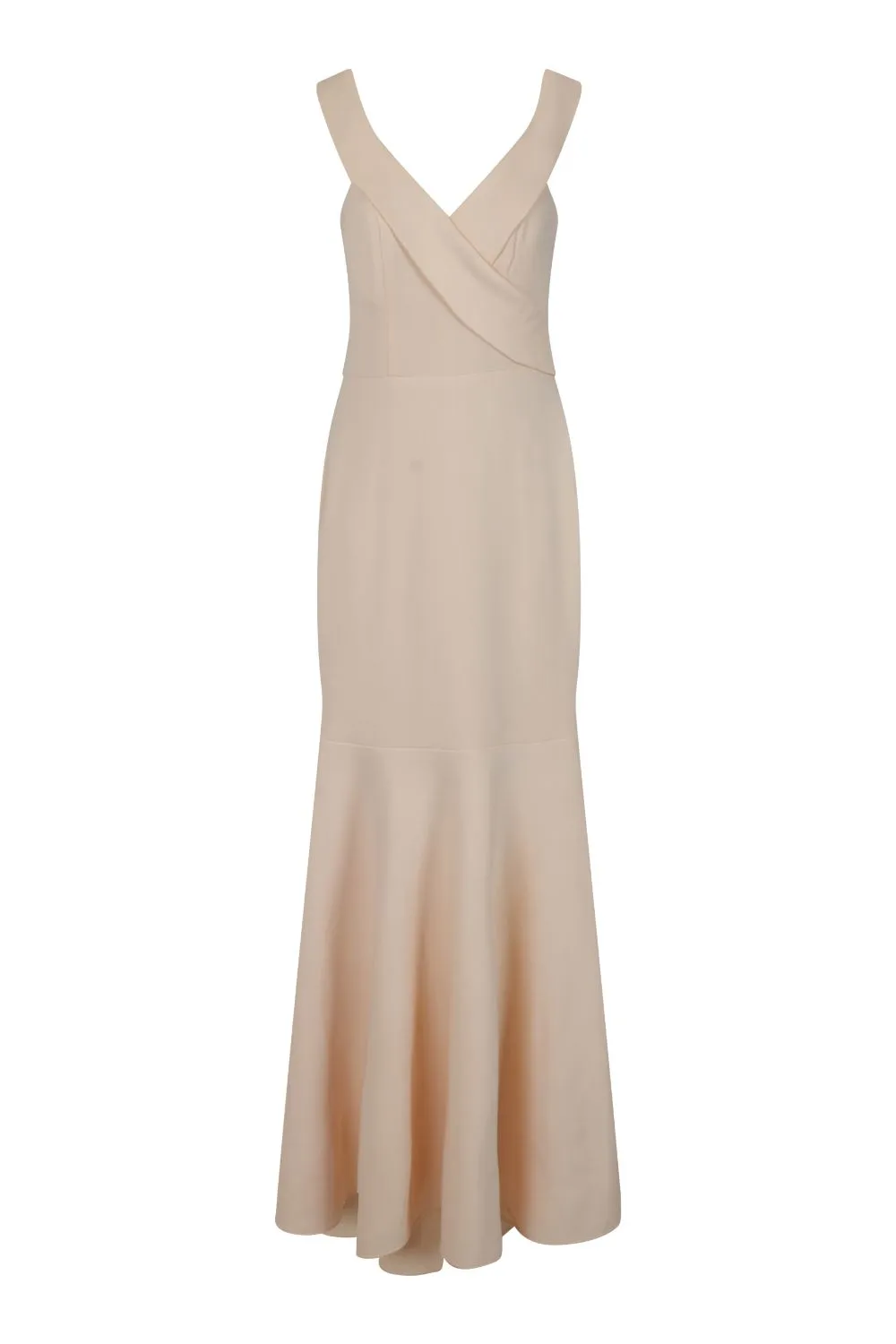 Camila Nude Bardot Maxi Fishtail Dress