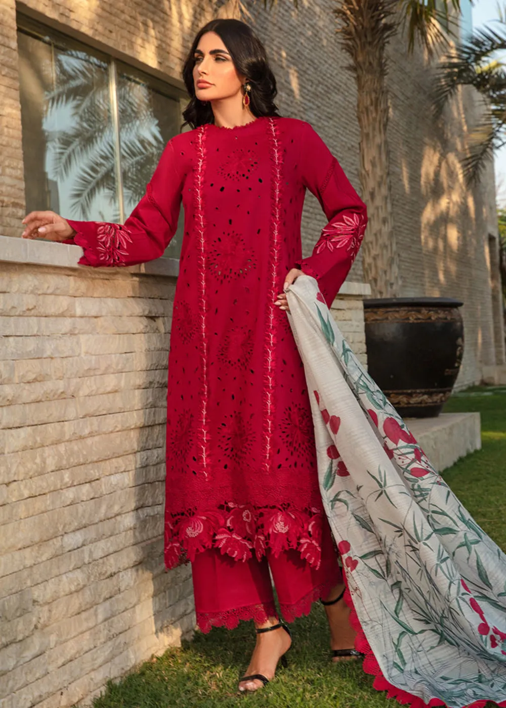 Carnation Summer Lawn Collection '24 by Rang Rasiya | SCARLET