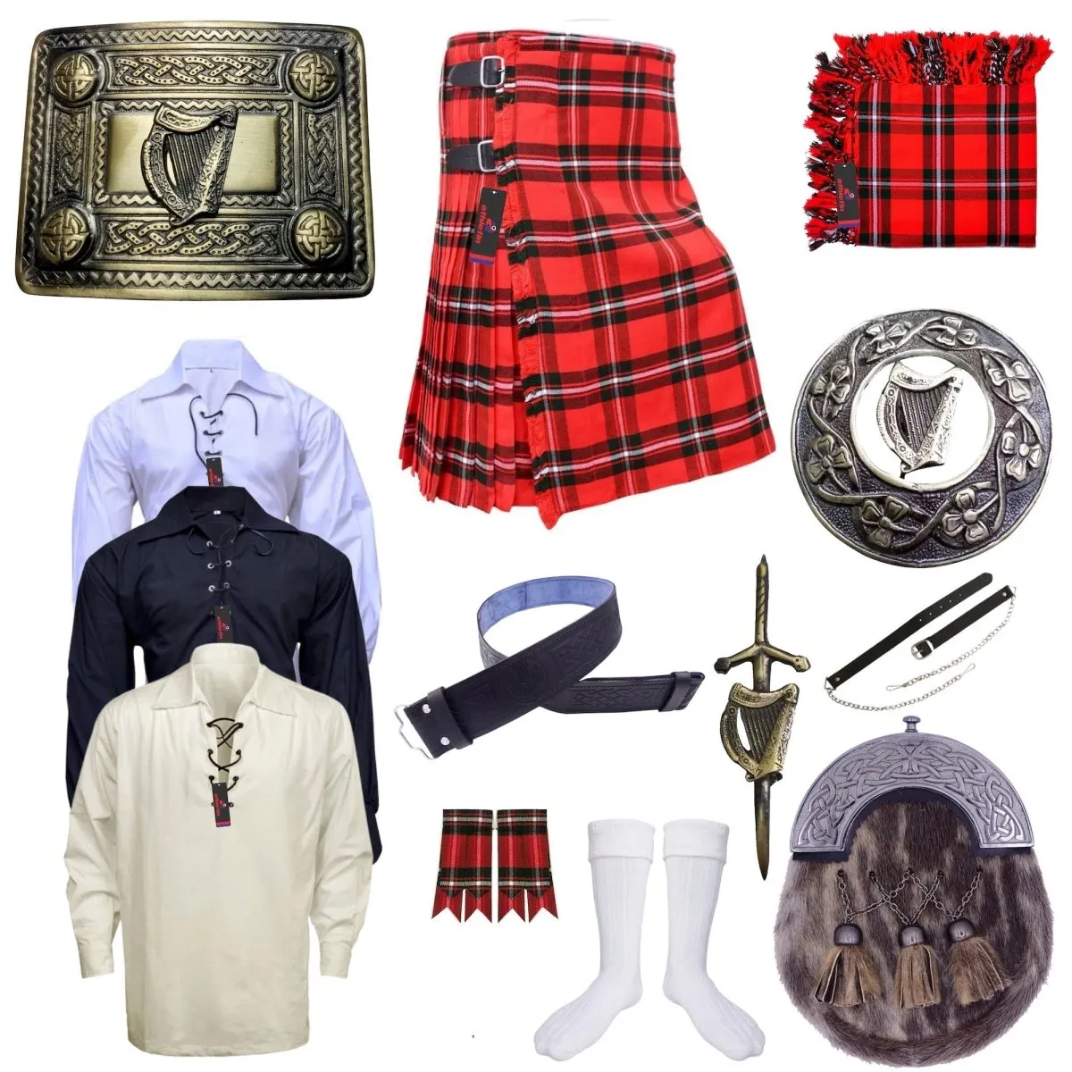 Clan MacGregor Modern Tartan Kilt Outfit - Tradition & Style