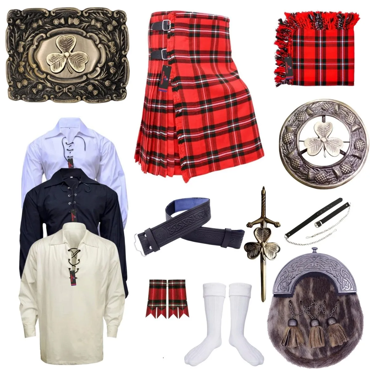 Clan MacGregor Modern Tartan Kilt Outfit - Tradition & Style