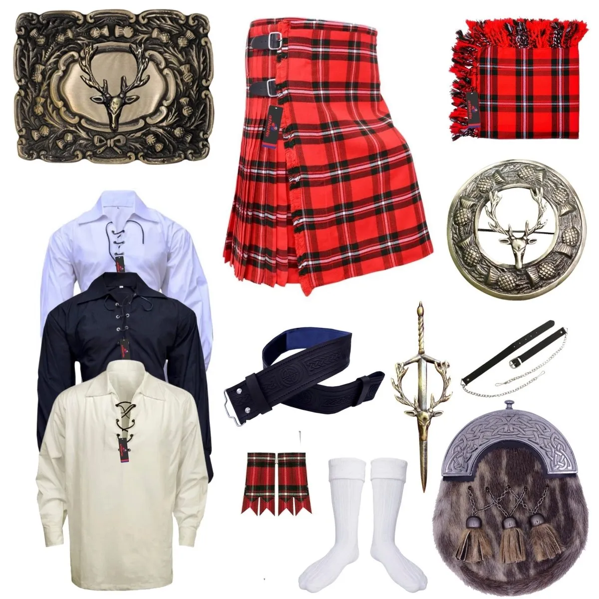 Clan MacGregor Modern Tartan Kilt Outfit - Tradition & Style