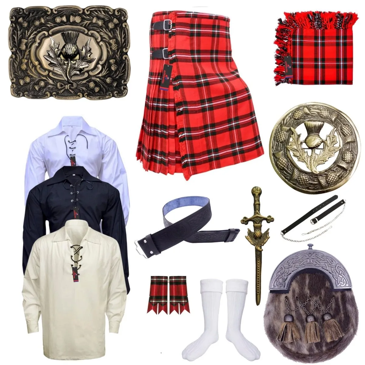 Clan MacGregor Modern Tartan Kilt Outfit - Tradition & Style