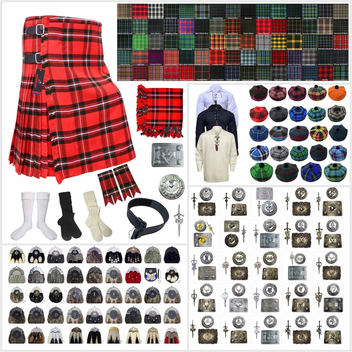 Clan MacGregor Modern Tartan Kilt Outfit - Tradition & Style