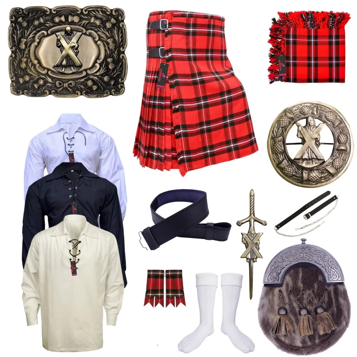 Clan MacGregor Modern Tartan Kilt Outfit - Tradition & Style