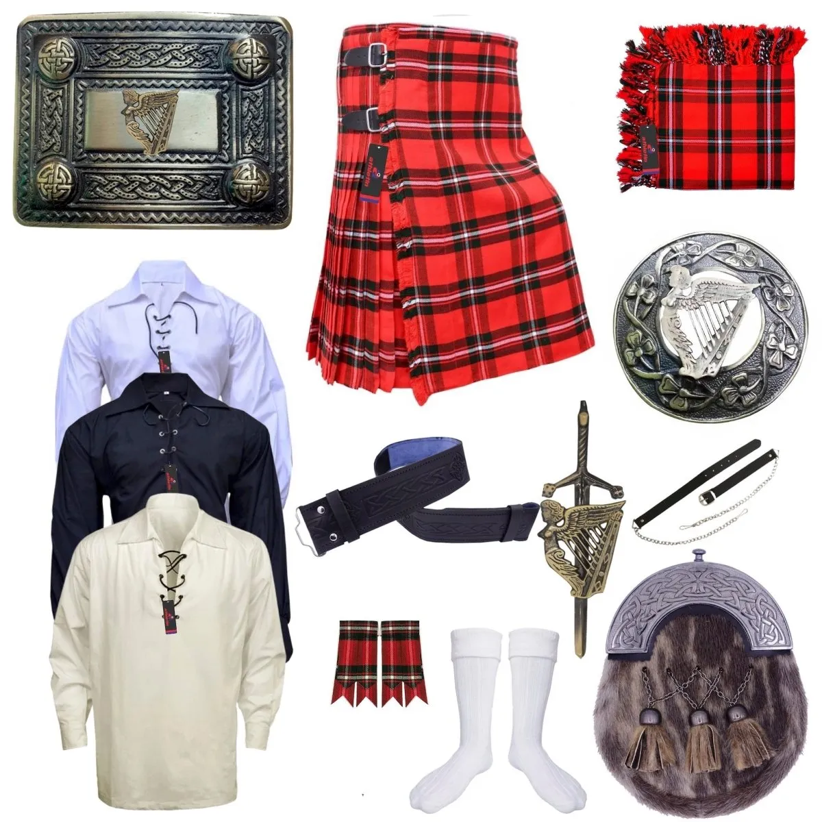 Clan MacGregor Modern Tartan Kilt Outfit - Tradition & Style