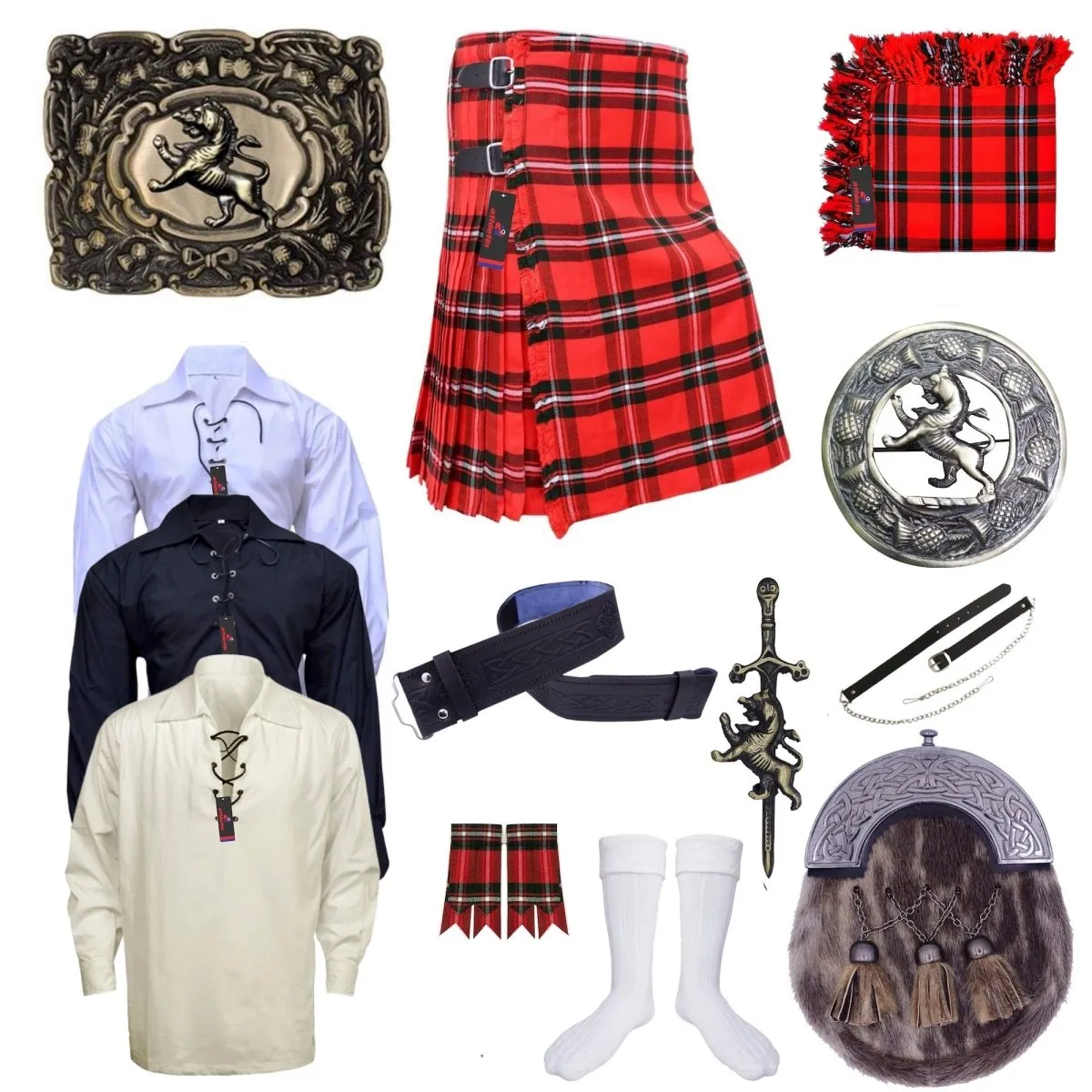 Clan MacGregor Modern Tartan Kilt Outfit - Tradition & Style