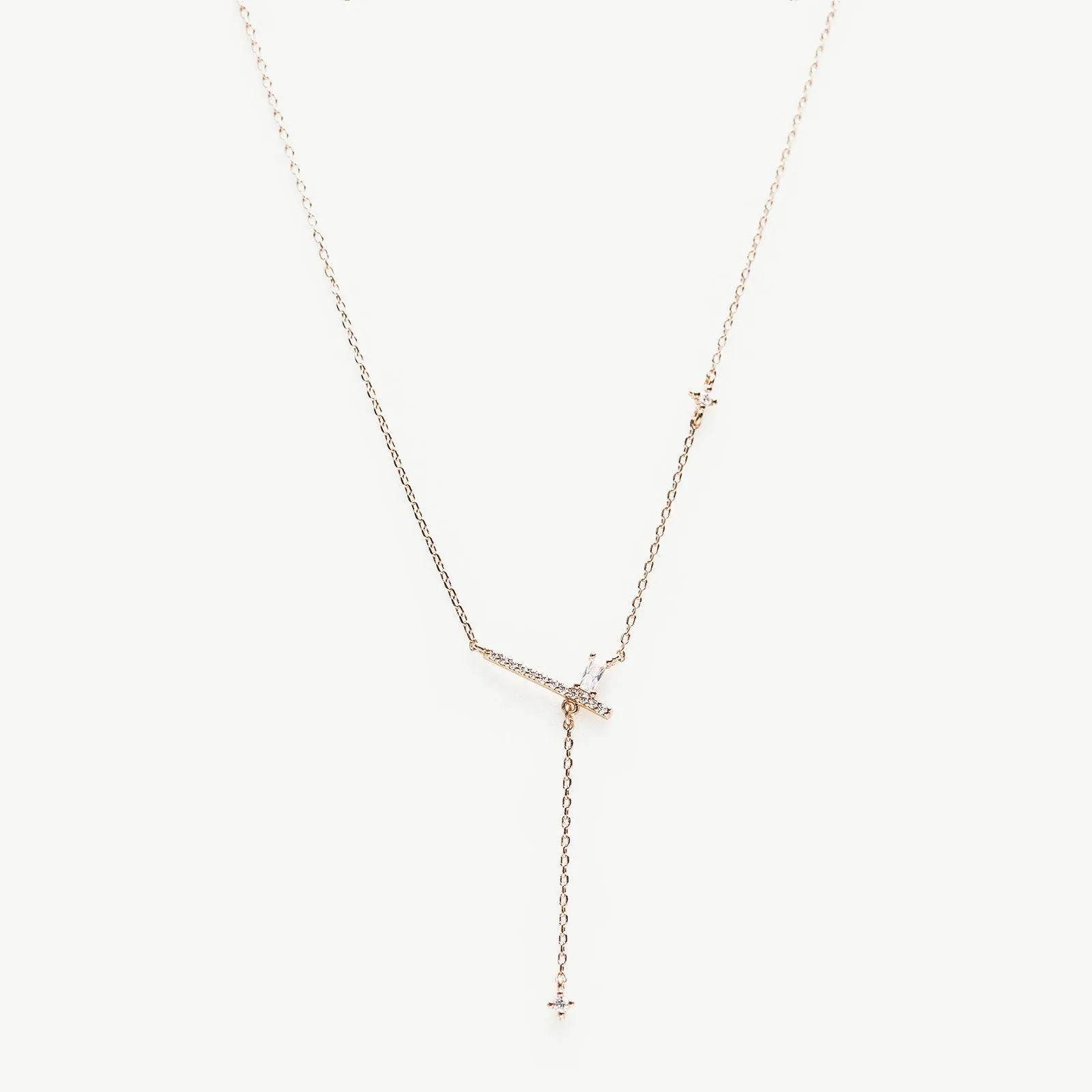 Crystal Lariat Necklace