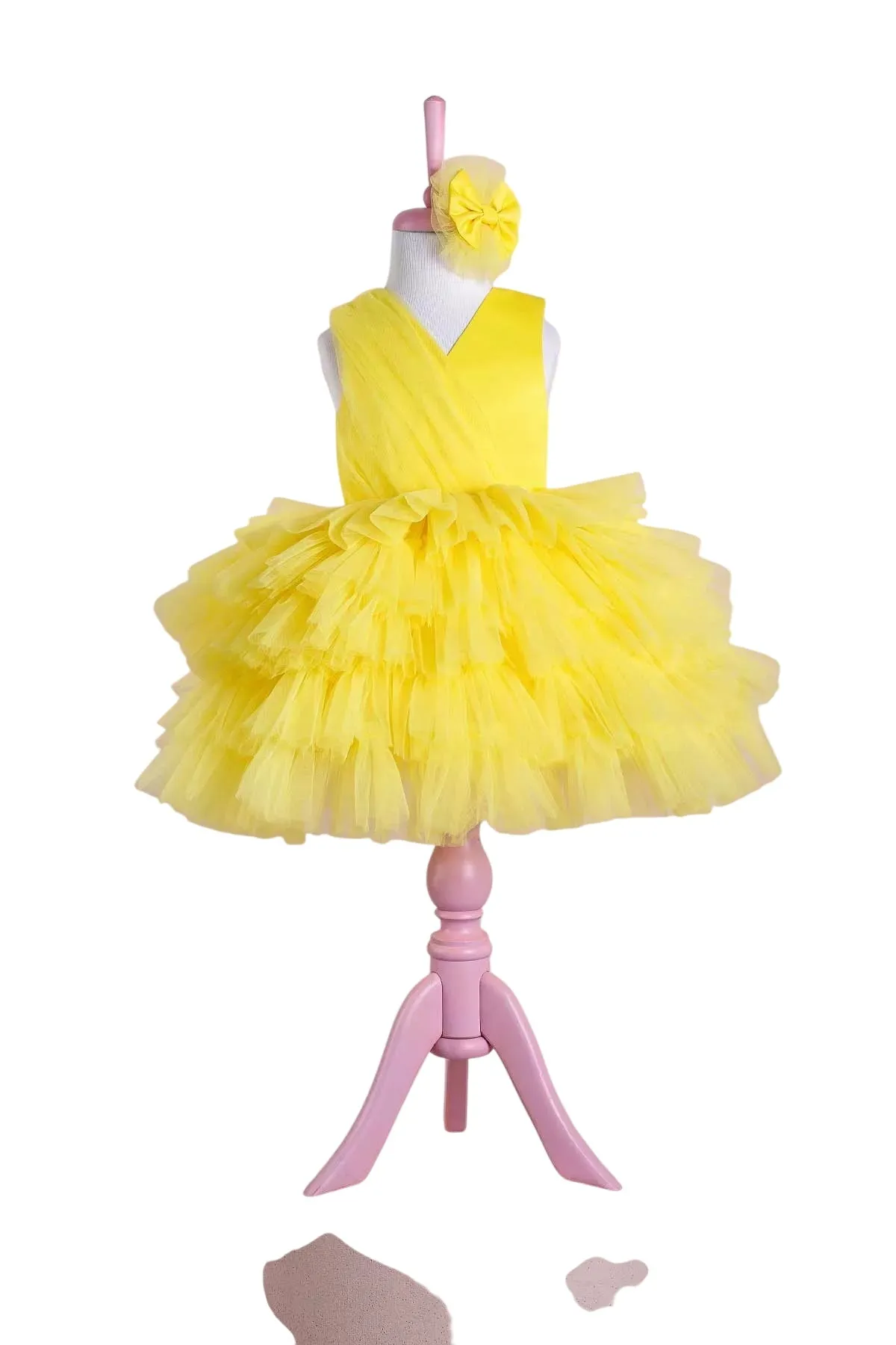 Emily Yellow Party Dress