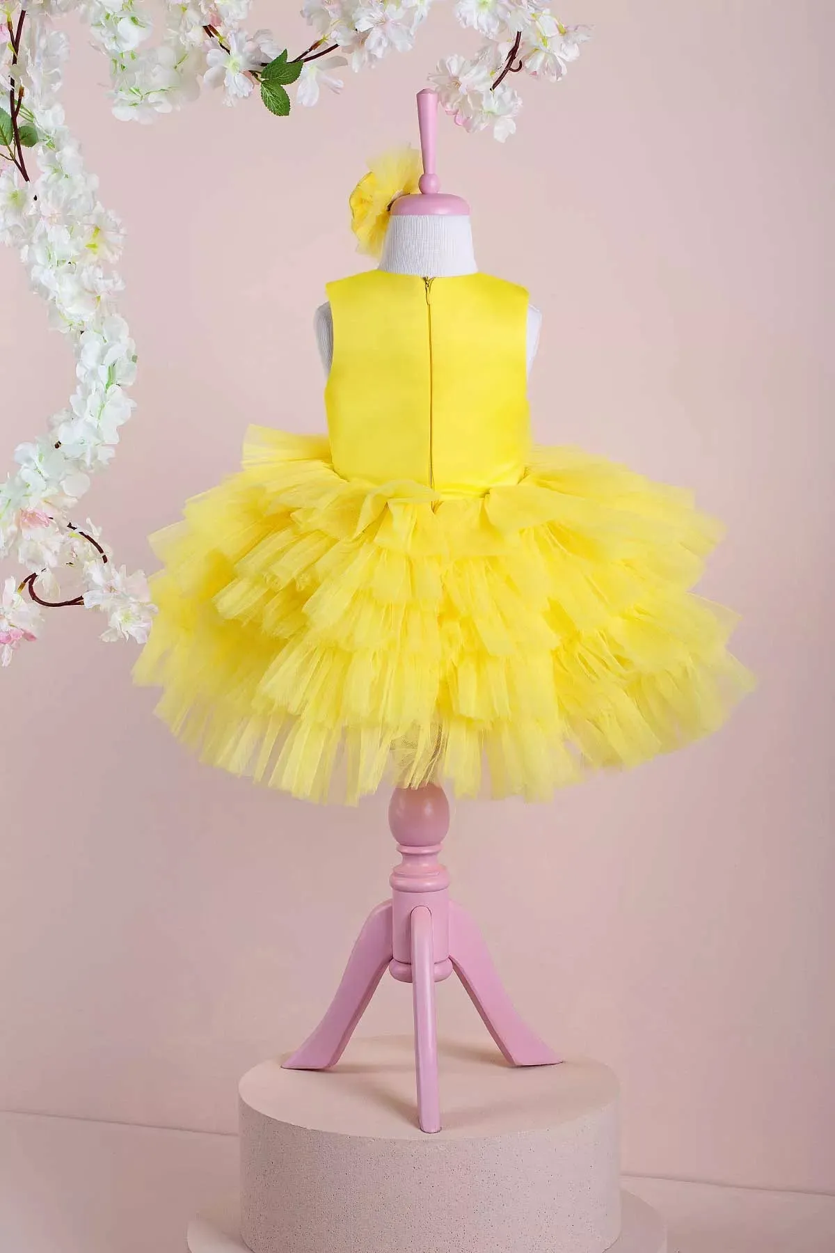 Emily Yellow Party Dress