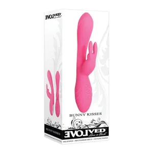 Evolved - Bunny Kisses Silicone Rechargeable Rabbit Vibrator (Pink)