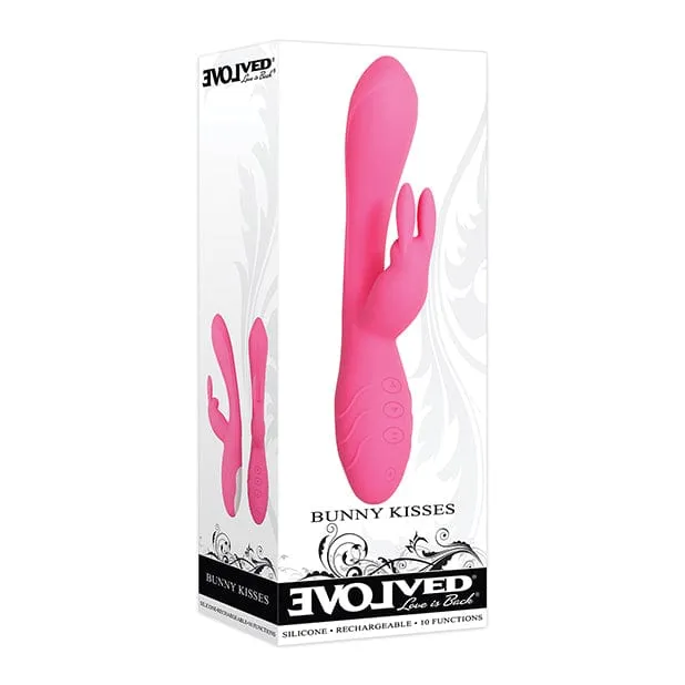 Evolved - Bunny Kisses Silicone Rechargeable Rabbit Vibrator (Pink)