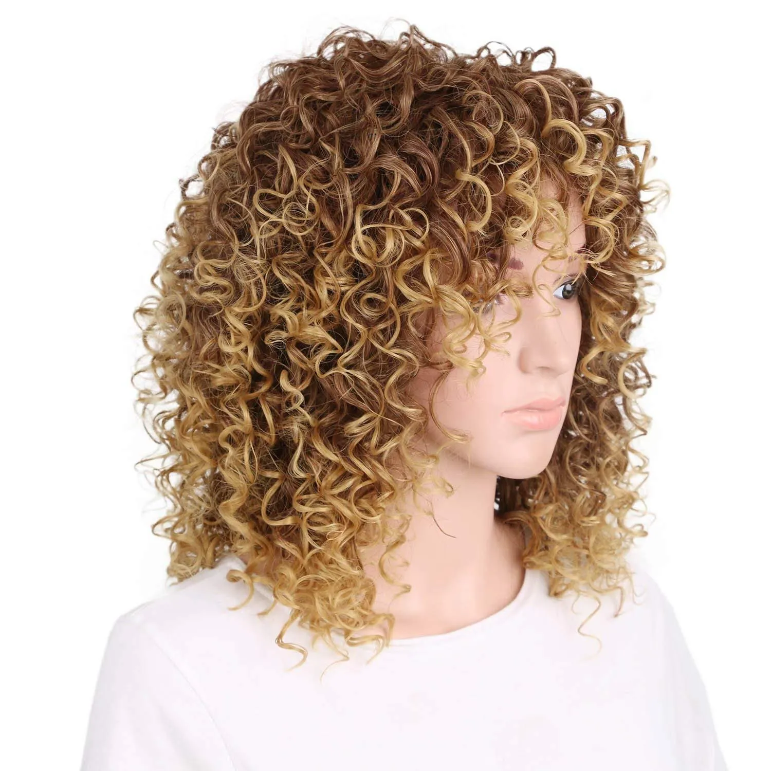 Fashionable chemical short curly hair wig