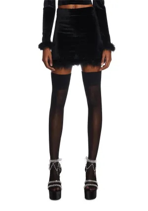 Filthy Femme Velvet Mini Skirt