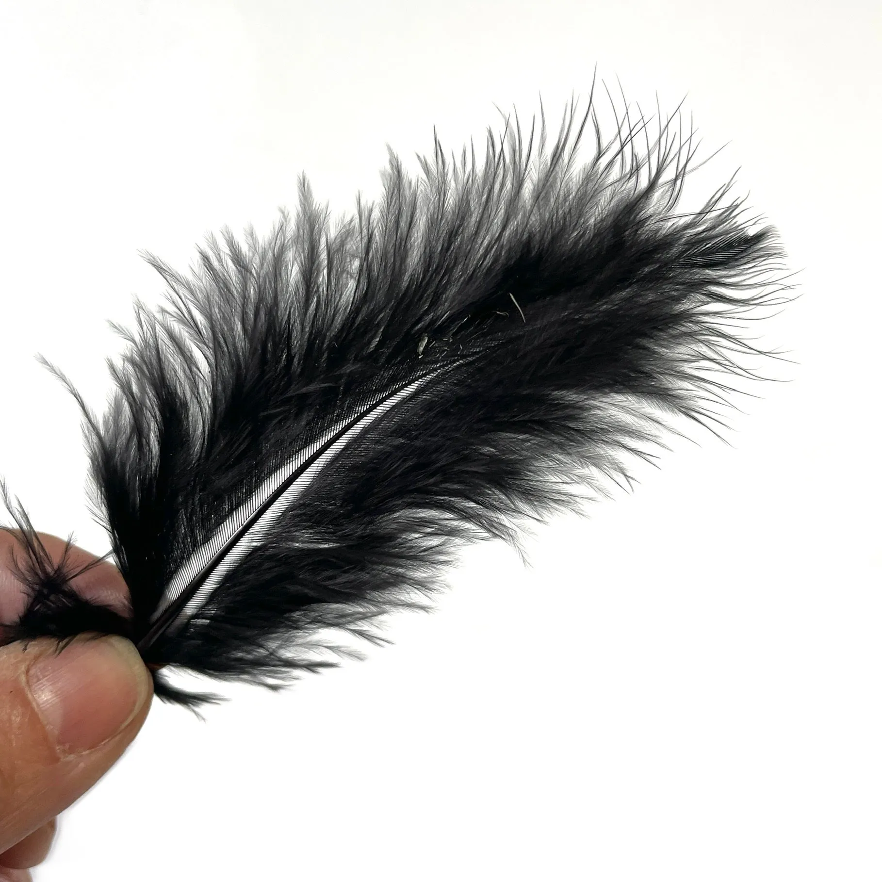 Fluffy Marabou Feather Plumage Pack 10 grams - Black