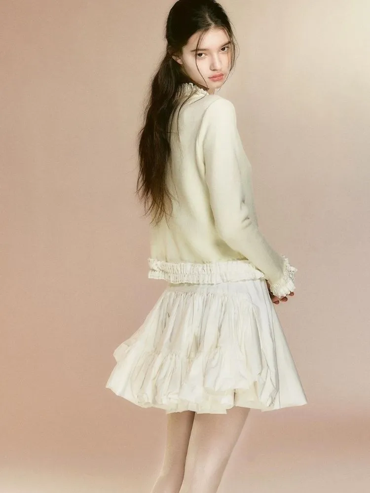 Fluffy versatile girly skirt【s0000003641】