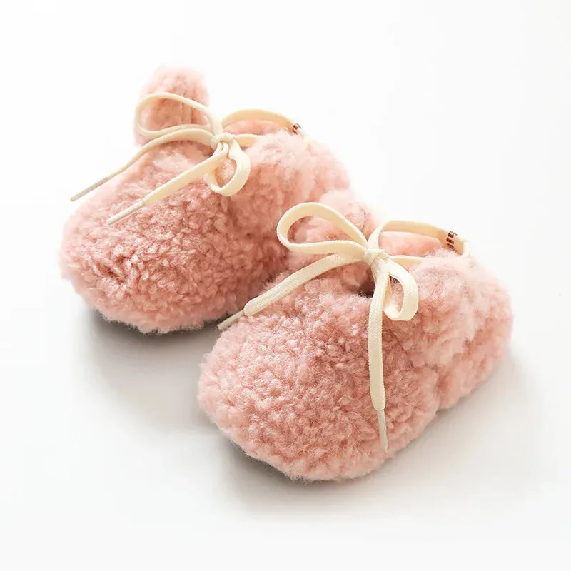 Fuzzy Rabbit Ear Slippers for Toddlers