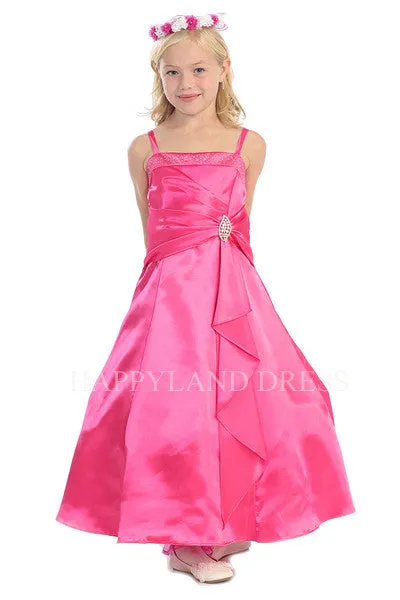 GCM4305 Satin A-line Dress (6 Diff. Colors)