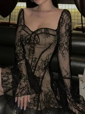 Giulia - Elegant lace mini dress