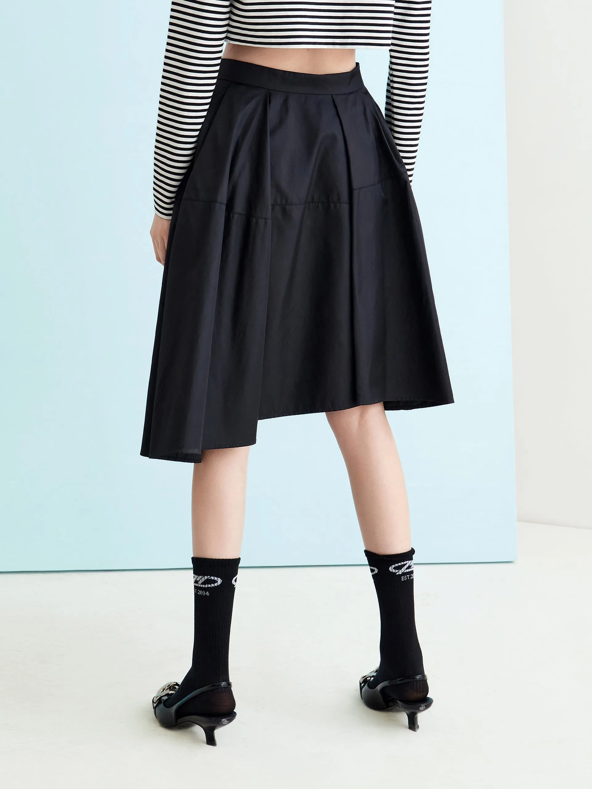 HOT SALE Asymmteric Ruched Skirt