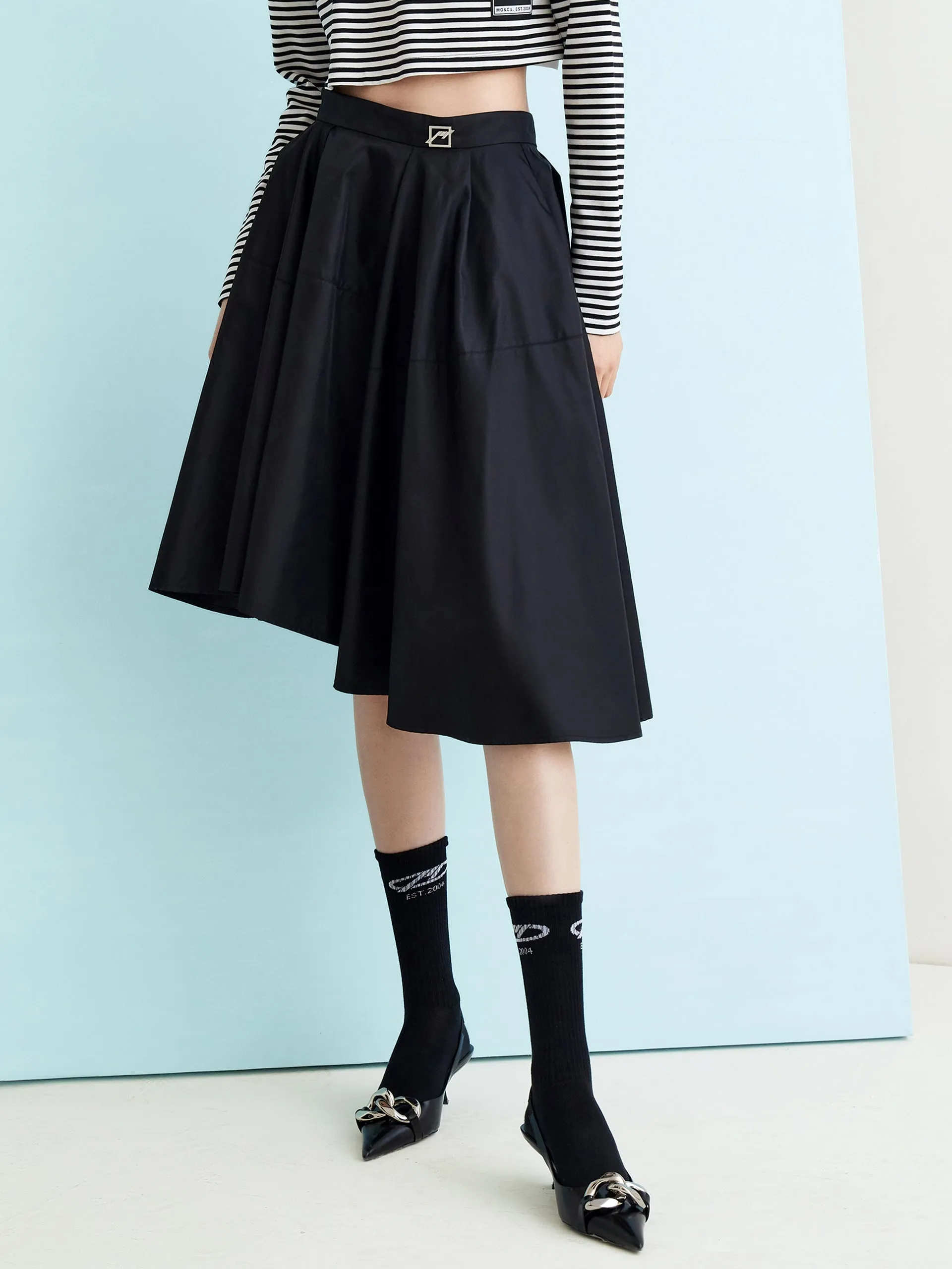 HOT SALE Asymmteric Ruched Skirt