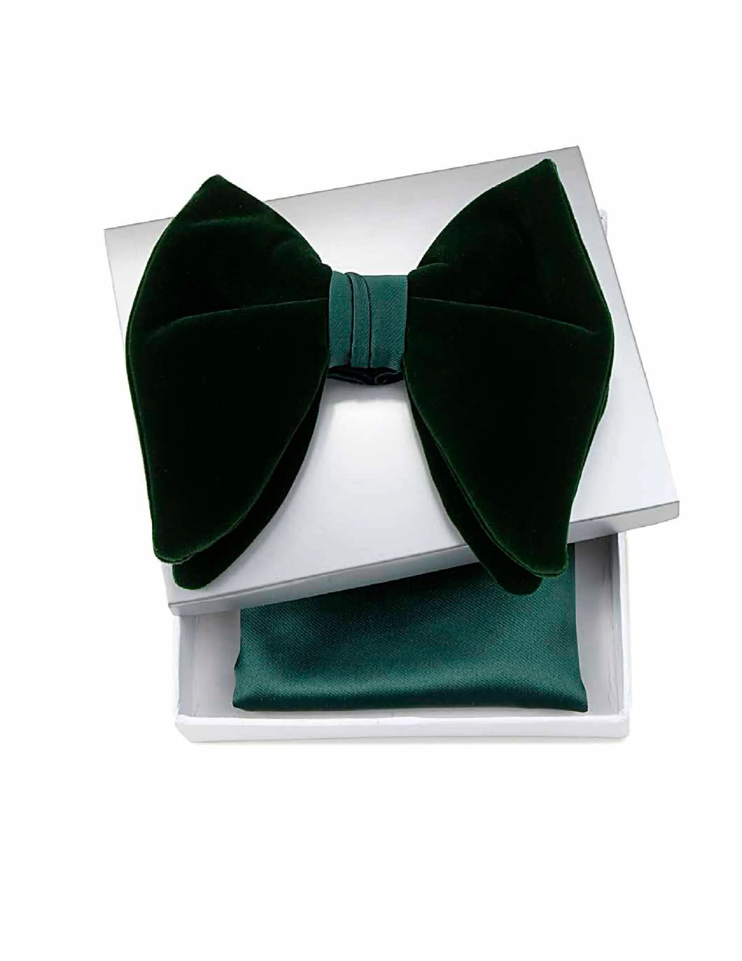 HUNTER GREEN VELVET BOW TIE