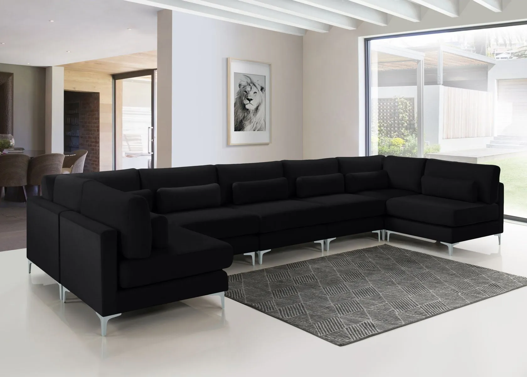 Julia - Modular Sectional 7 Piece - Black