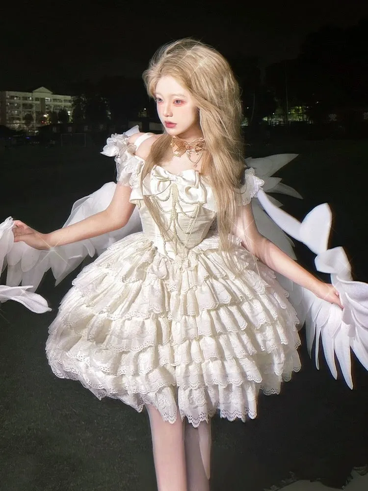 [leoniegirl]Angel Girl Princess Mini Dress