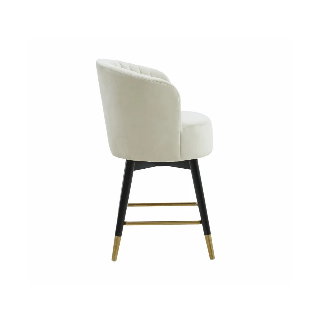 Liana  Velvet Swivel Stool