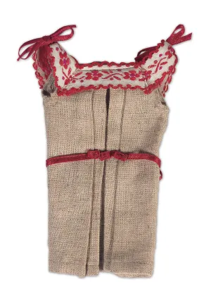 Linen-Like Pinafore Dress