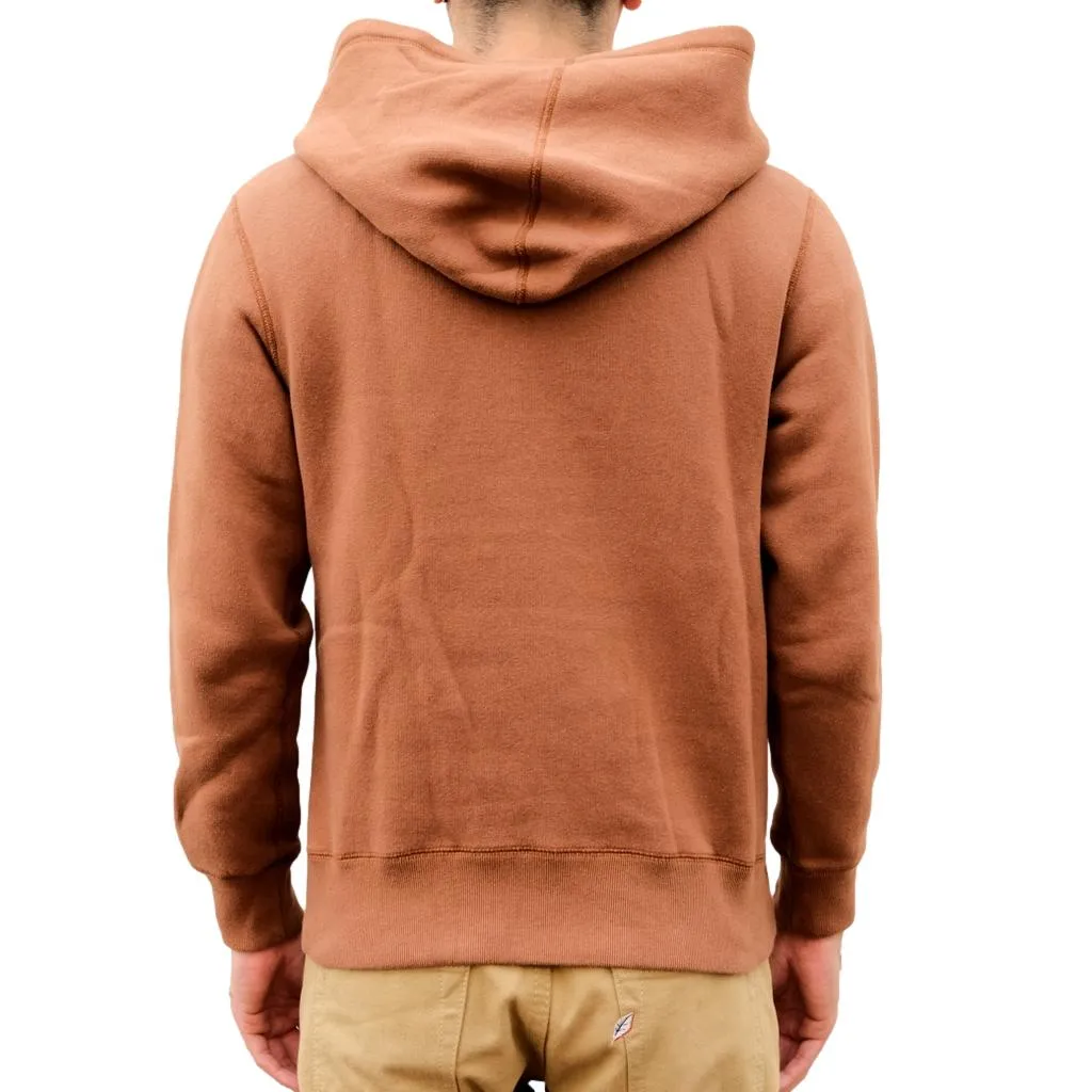 Loop & Weft Super Fluffy Knit After Hood Sweatshirt (Brown)