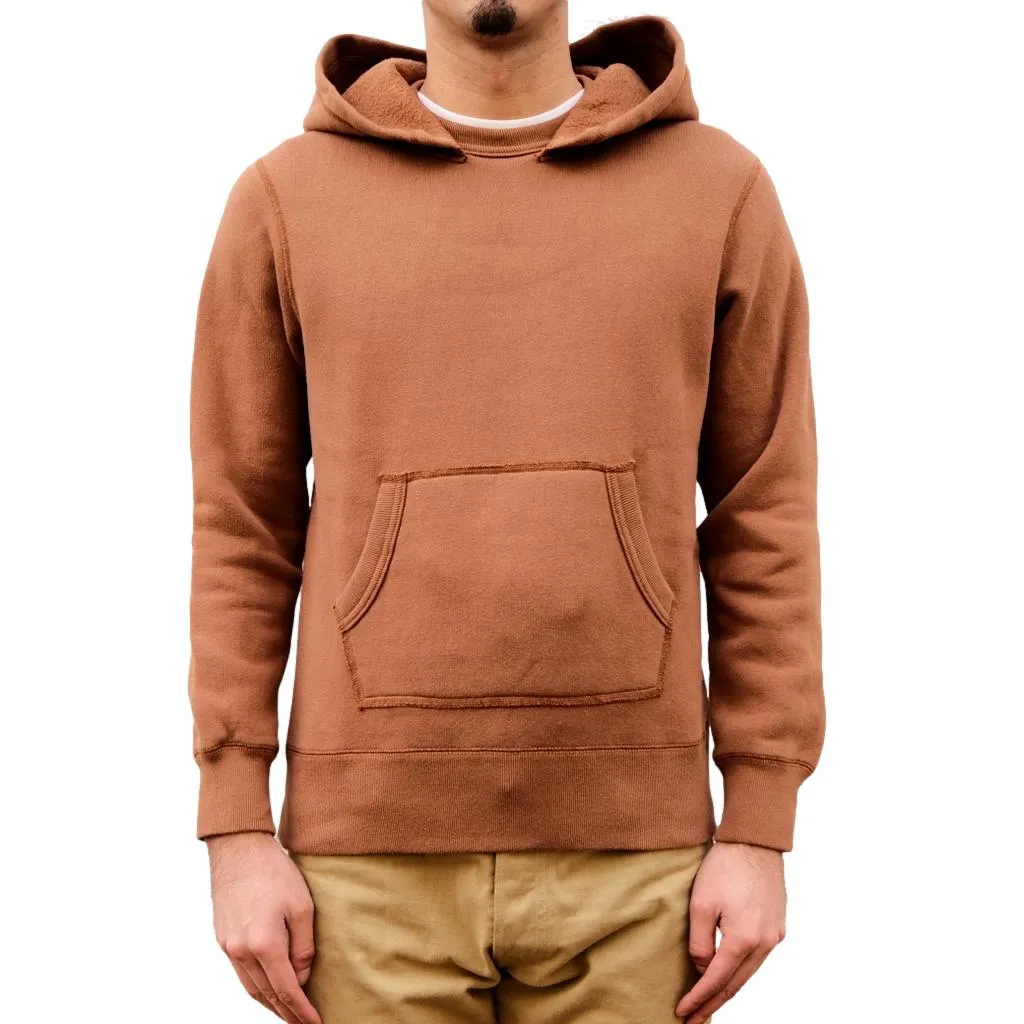 Loop & Weft Super Fluffy Knit After Hood Sweatshirt (Brown)