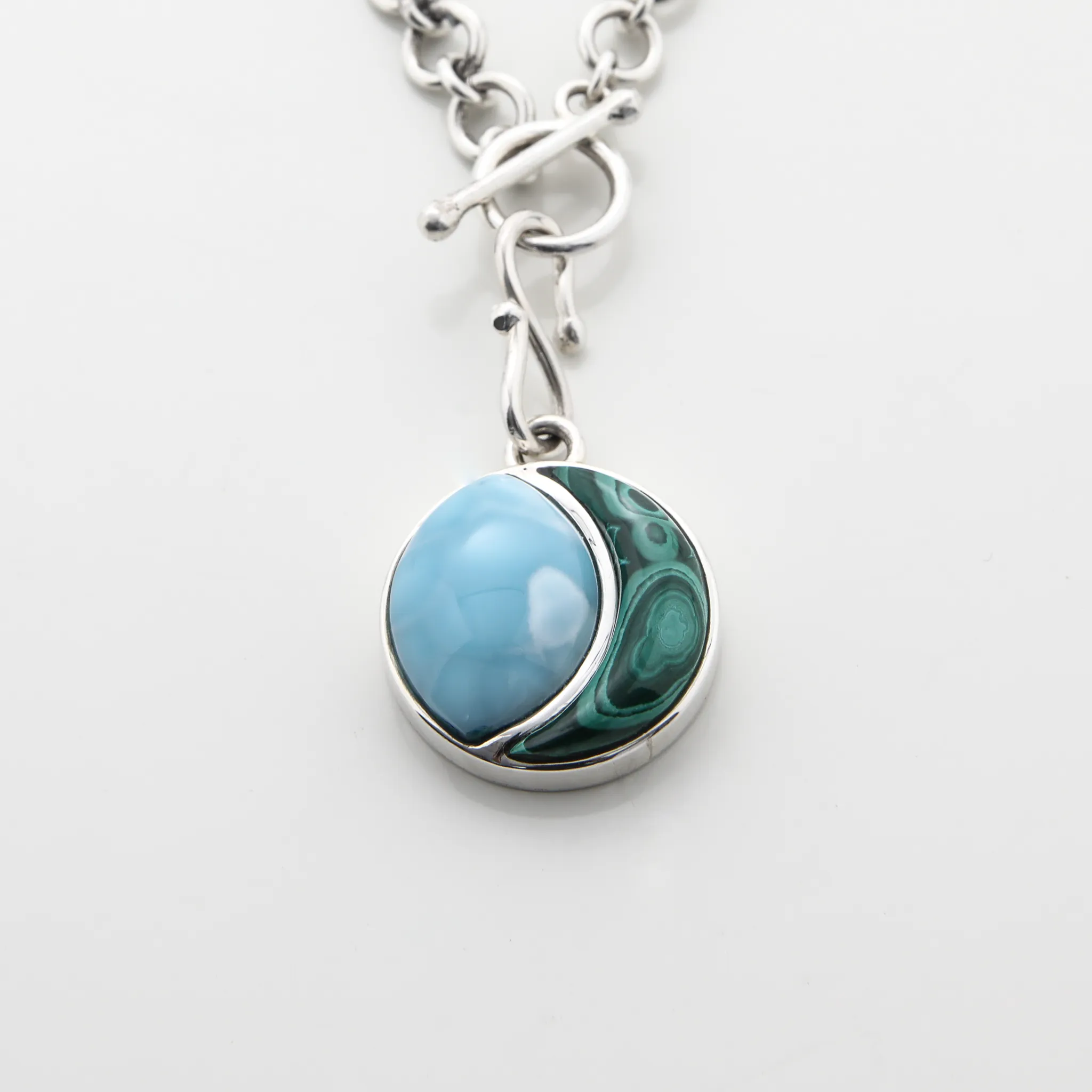 Malachite Moon Charm