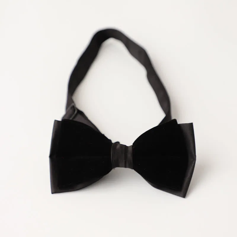 Men's Luxury Velvet Rhinestone Inlaid Wedding Bow Tie