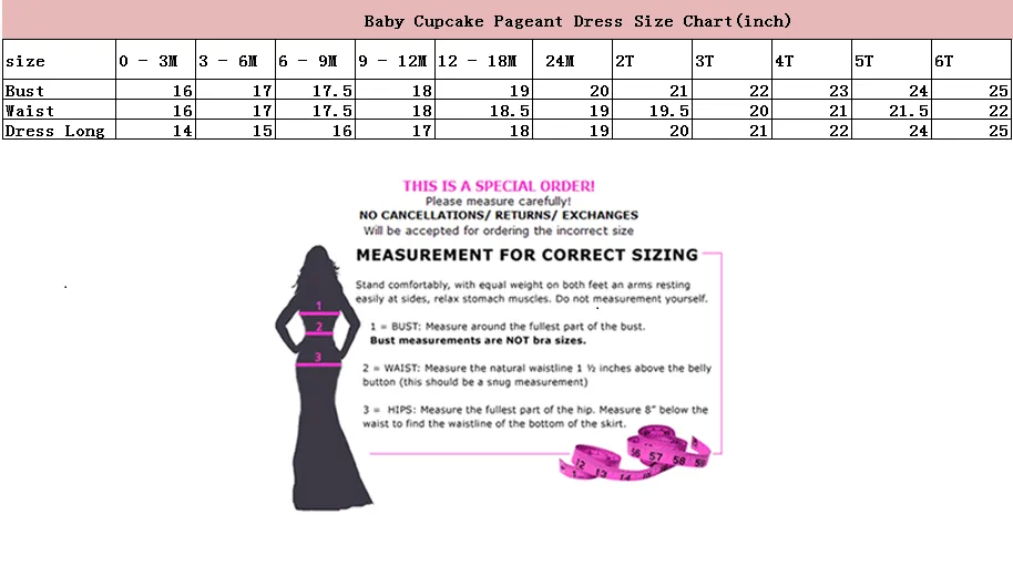 Newborn/Infant/toddler/kids/baby/children Girl's Pageant Dress