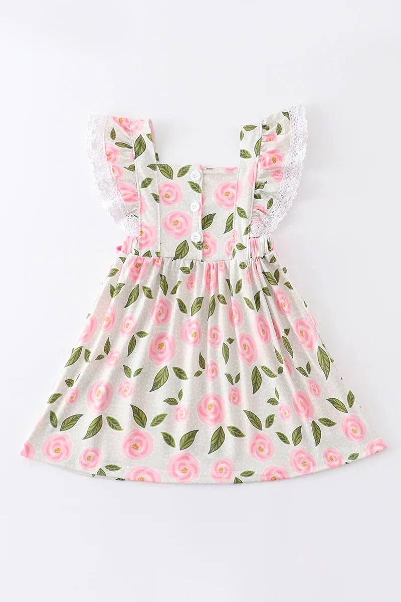 Pink Roses Dress