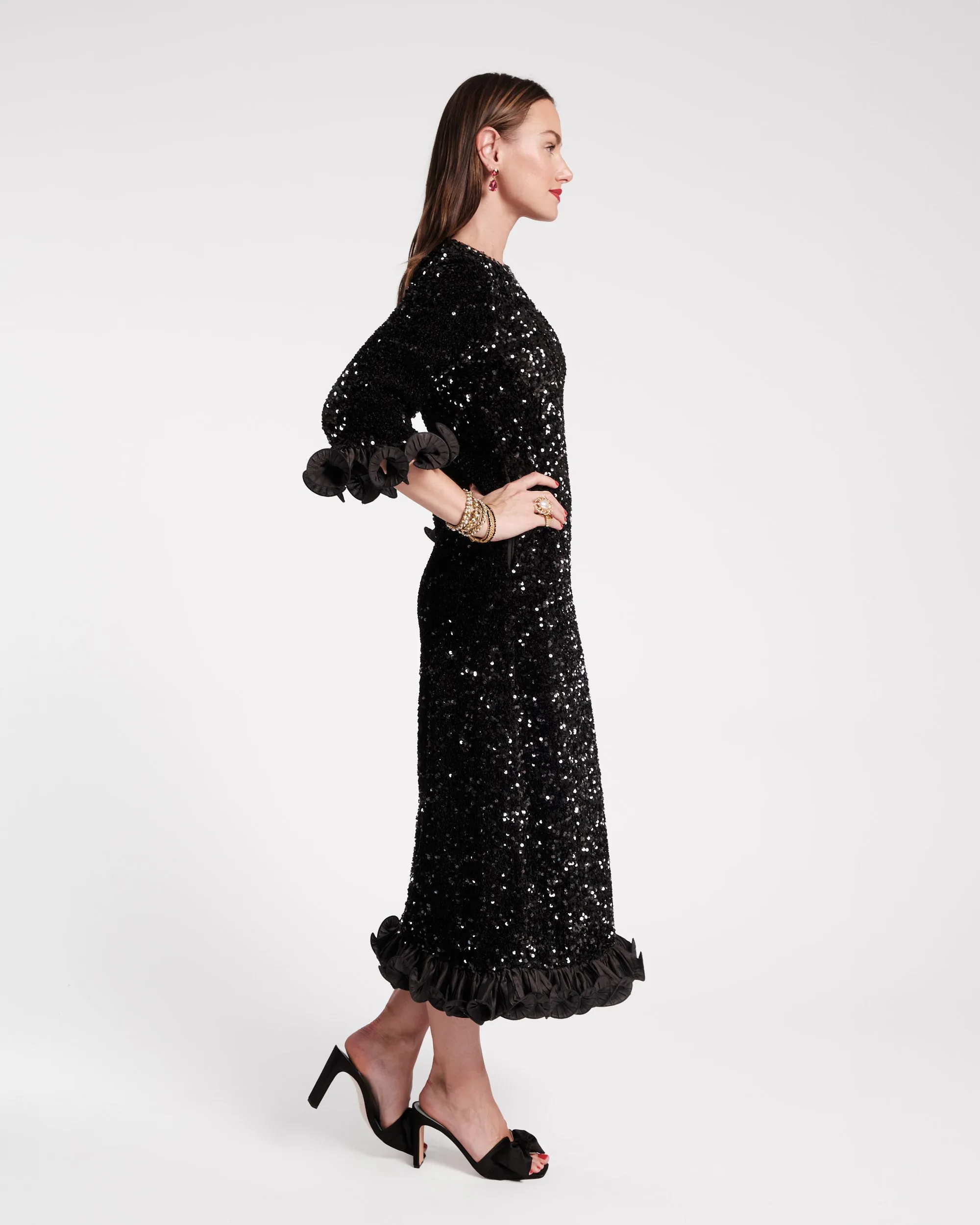 Plaza Sequin Midi Dress