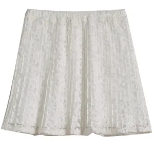 Pleated Lace Skirt