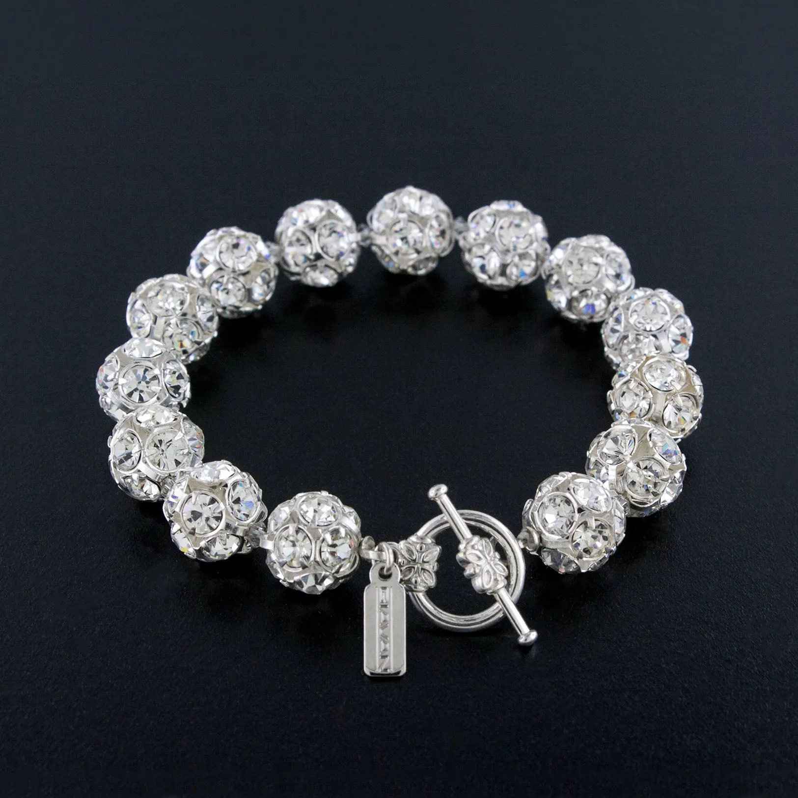 Rhinestone Ball Bracelet